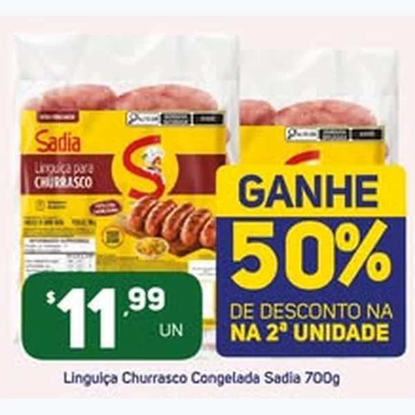 Linguiça para Churrasco Congelada Sadia 700 g