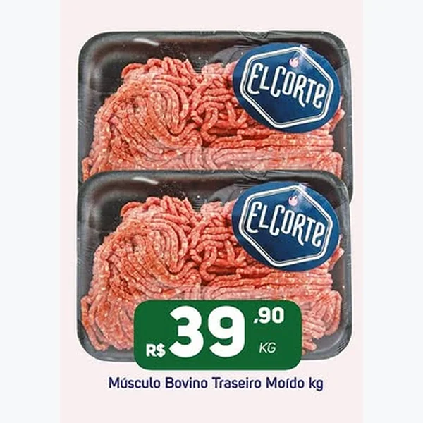 Músculo Bovino Traseiro Moído Elcorte