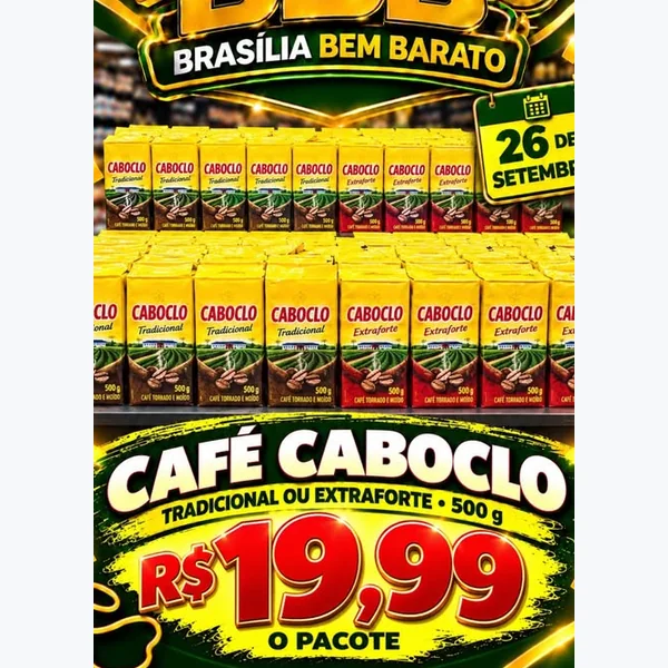 Recorte do encarte de Café Tradicional Caboclo 500 g