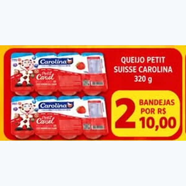 Queijo Petit Suisse Carolina 2 un × 320 g
