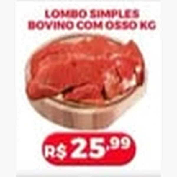Lombo Simples Bovino com Osso