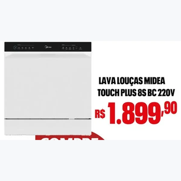 Lava Louças Touch Plus 8s Bc 220v Midea