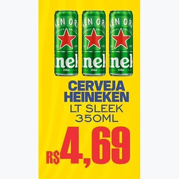 Cerveja Sleek Heineken 350 ml