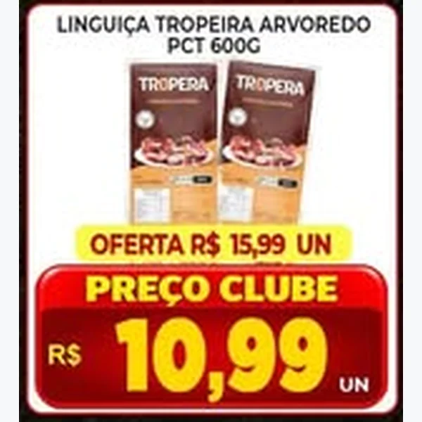 Linguiça Tropeira Arvoredo 600 g