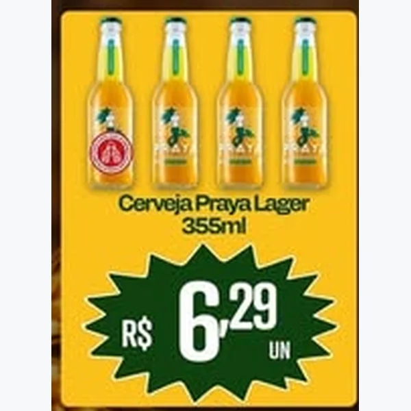 Cerveja Lager Praya 355 ml