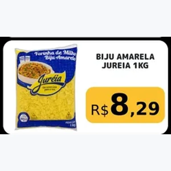 Recorte do encarte de Biju Amarela Jureia 1 kg