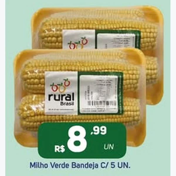Recorte do encarte de Milho Verde Rural Brasil 5 un