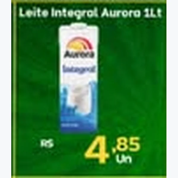 Recorte do encarte de Leite Integral Aurora 1 L