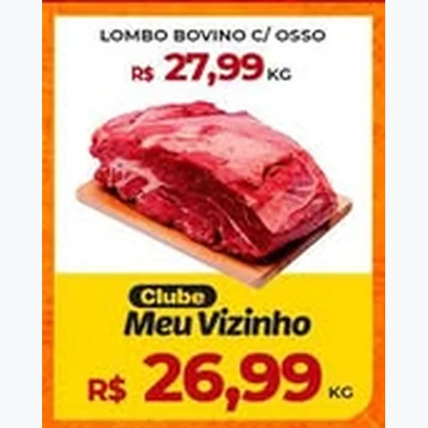 Recorte do encarte de Lombo Bovino C/ Osso