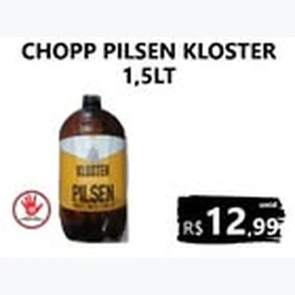 Recorte do encarte de Chopp Pilsen Kloster 1,5 L