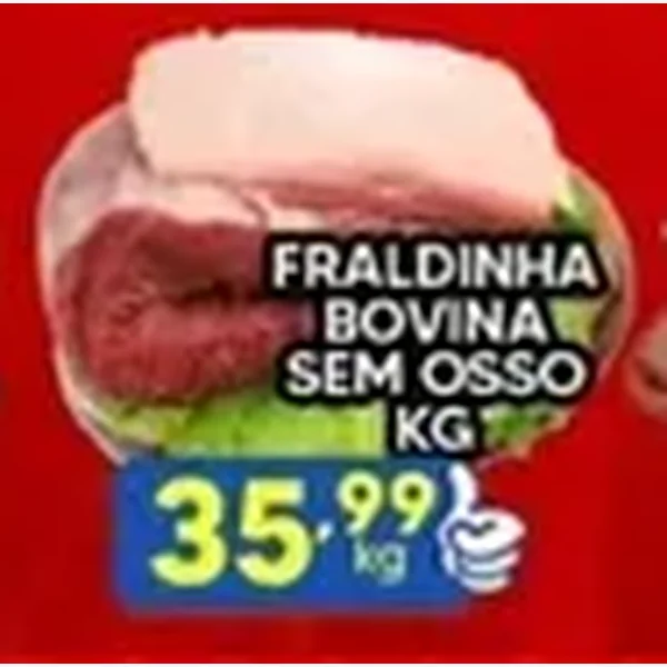Recorte do encarte de Fraldinha Bovino sem Osso