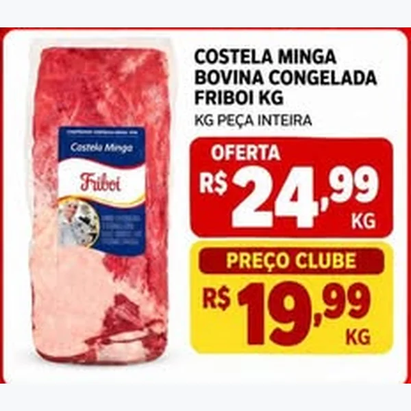 Costela Minga Bovina Congelada Friboi