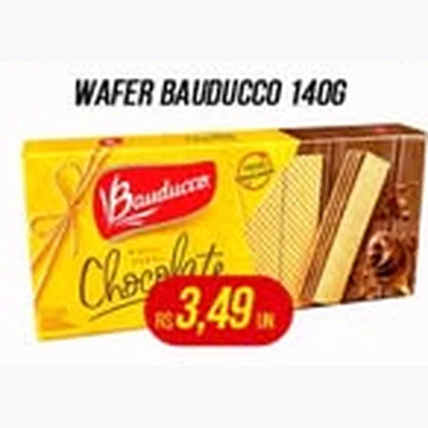 Recorte do encarte de Wafer Bauducco 140 g