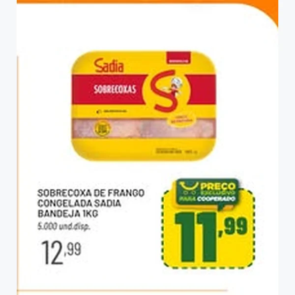 Sobrecoxa de Frango Congelada Sadia 1 kg