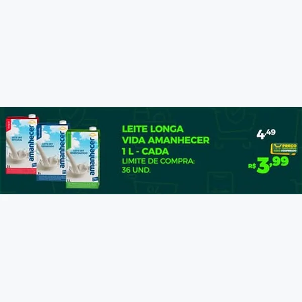 Leite Longa Vida Amanhecer 1 L