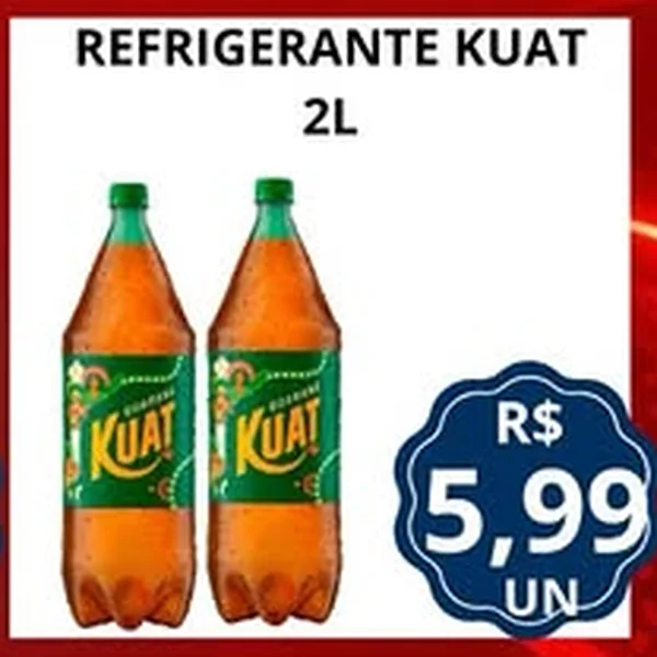 Recorte do encarte de Refrigerante Kuat 2 L