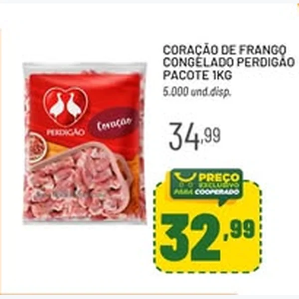 Coração de Frango Congelado Perdigão 1 kg
