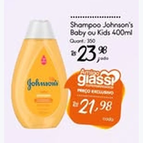 Recorte do encarte de Shampoo Johnson's 400 ml