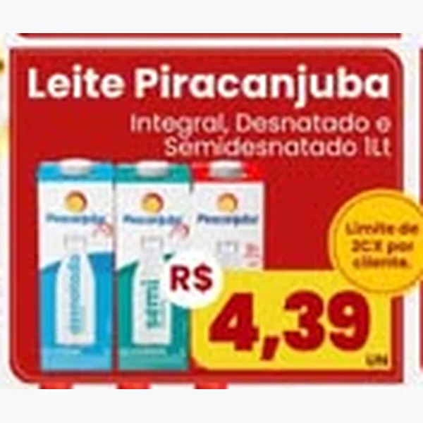 Leite Piracanjuba 1 L