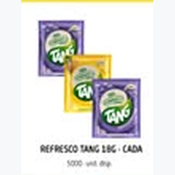 Recorte do encarte de Refresco em Pó Tang 18 g