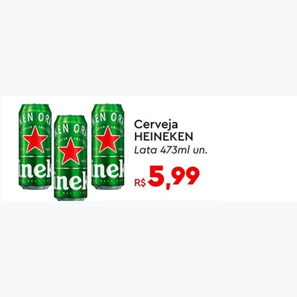 Recorte do encarte de Cerveja Heineken 473 ml