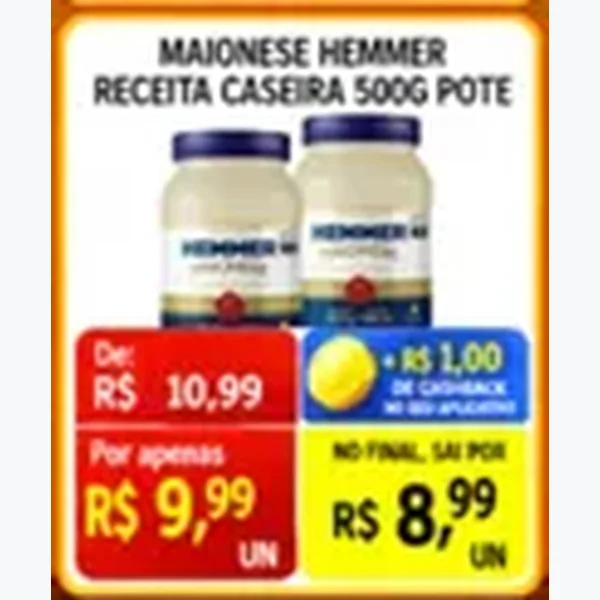 Maionese Receita Caseira Hemmer 500 g