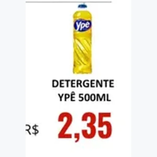 Recorte do encarte de Detergente Ypê 500 ml