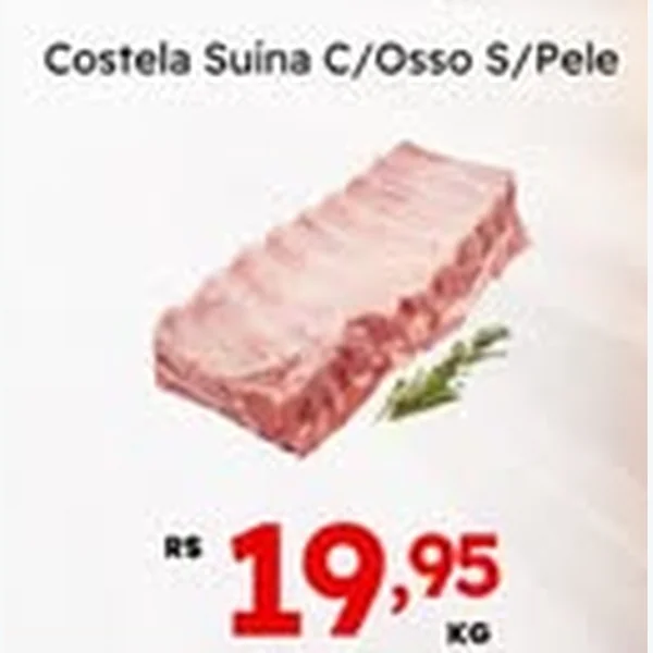 Costela Suína C/osso S/pele