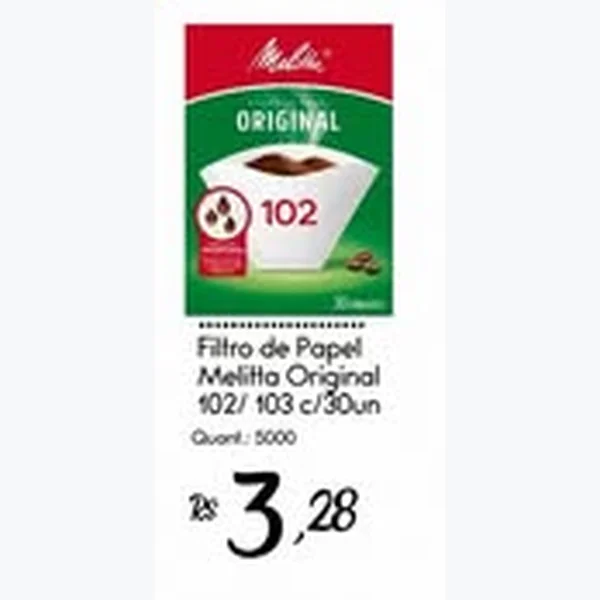 Filtro de Papel Melitta 30 un