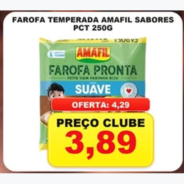 Farofa Temperada Amafil 250 g