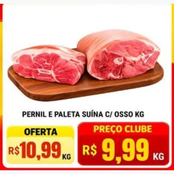 Recorte do encarte de Pernil Suíno C/ Osso