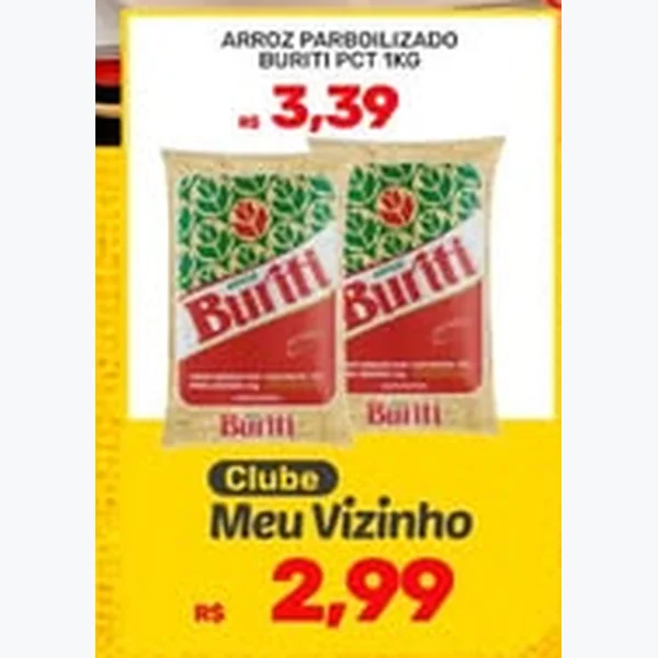 Arroz Parboilizado Buriti 1 kg