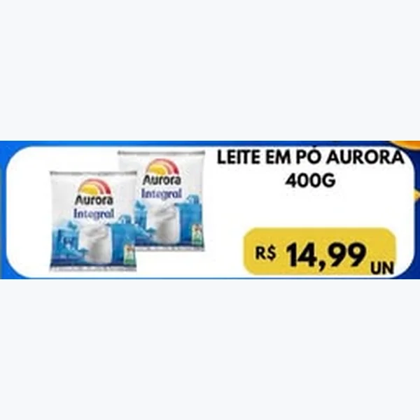 Leite em Pó Integral Aurora 400 g