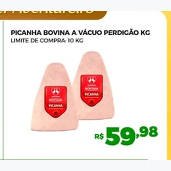 Recorte do encarte de Picanha Bovina a Vácuo Perdigão