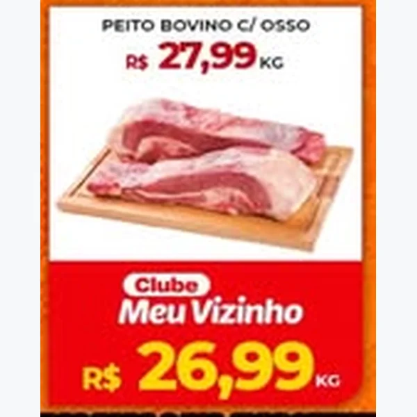 Recorte do encarte de Peito Bovina C/ Osso