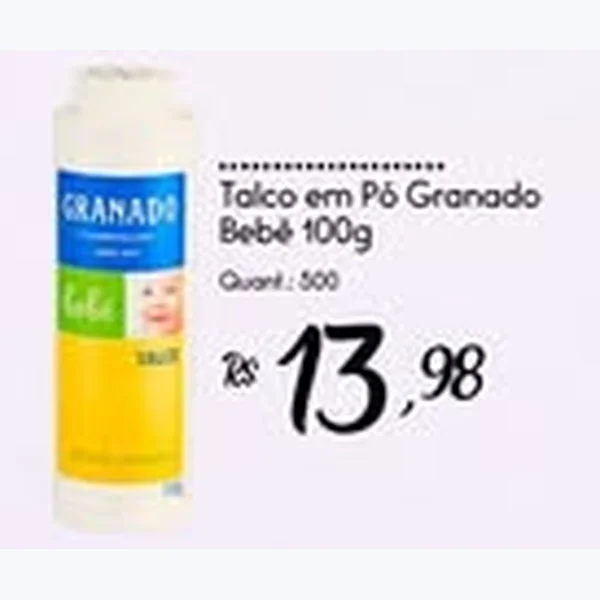 Recorte do encarte de Talco em Pó Granado