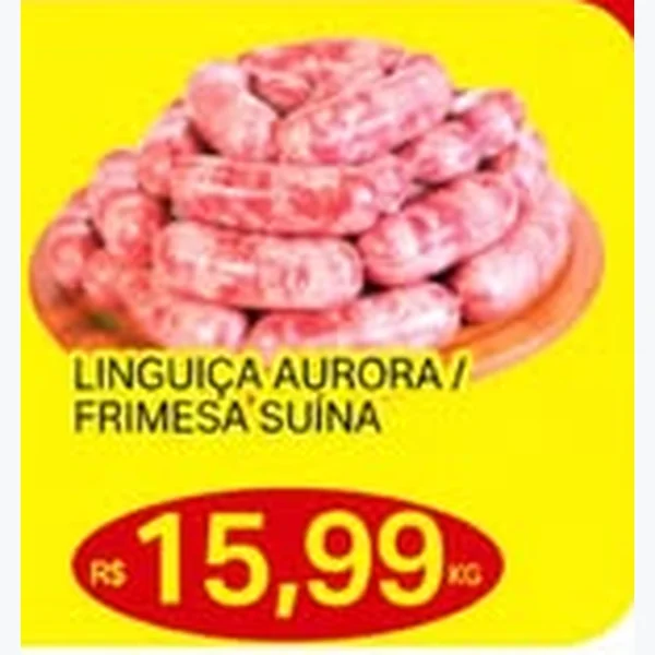 Recorte do encarte de Linguiça Suína Frimesa