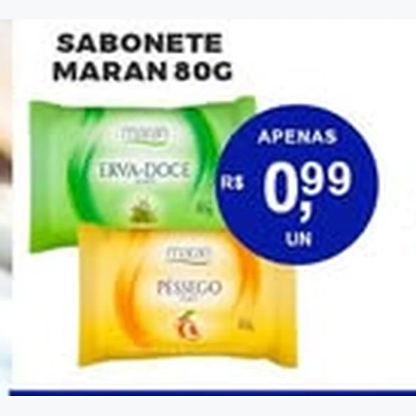 Recorte do encarte de Sabonete Maran 80 g