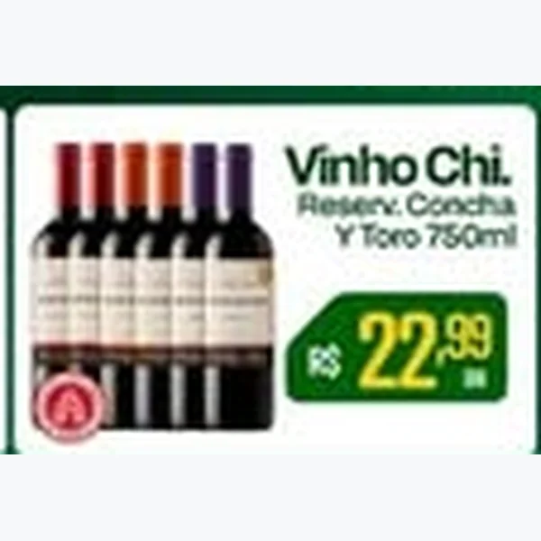 Recorte do encarte de Vinho Concha Y Toro 750 ml
