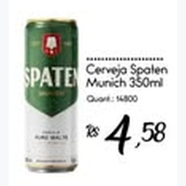 Recorte do encarte de Cerveja Munich Spaten 350 ml
