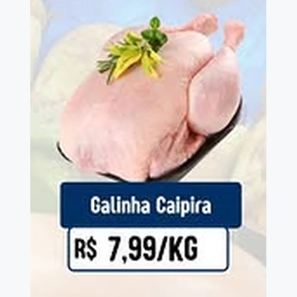 Recorte do encarte de Galinha Caipira