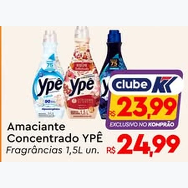 Amaciante Concentrado Ypê 1,5 L