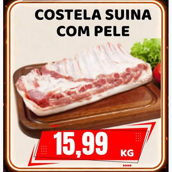 Costela Suína com Pele