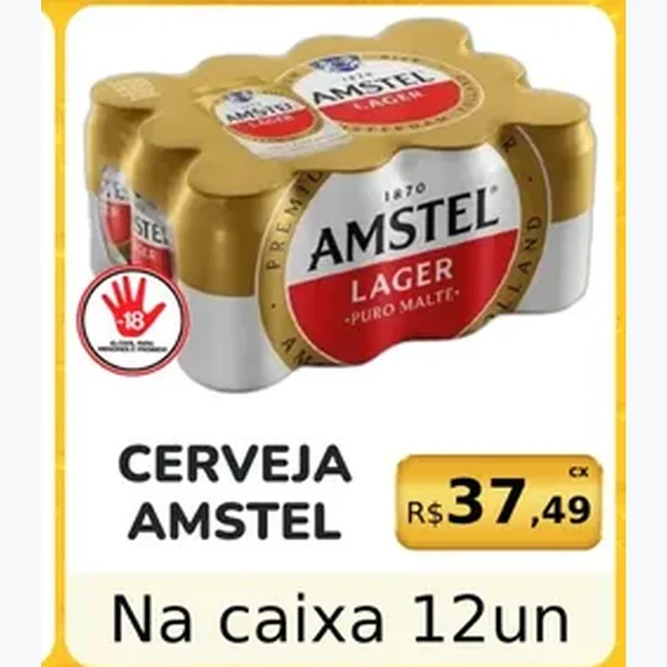 Cerveja Lager Amstel 12 un