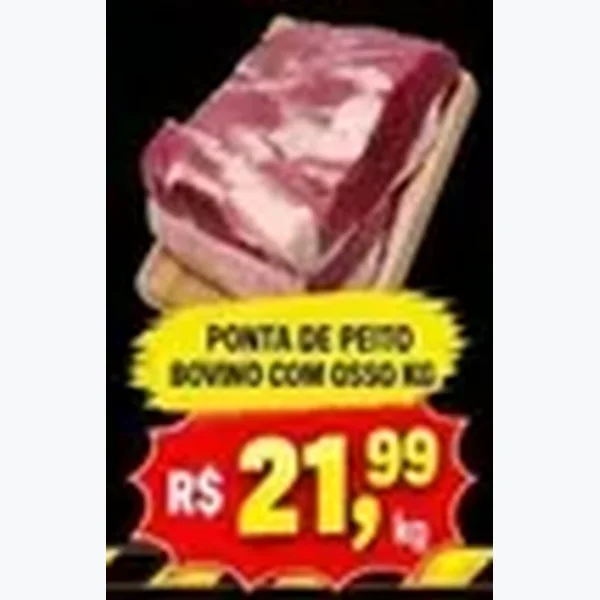 Ponta de Peito Bovino com Osso