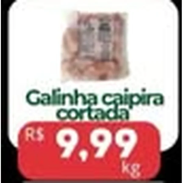 Recorte do encarte de Galinha Caipira Cortada