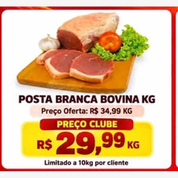 Recorte do encarte de Posta Branca Bovina