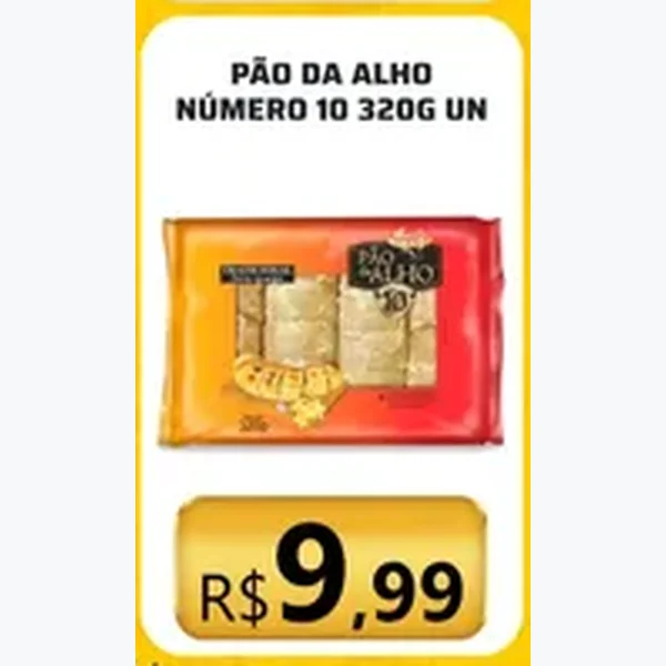 Pão de Alho Número 10 320 g