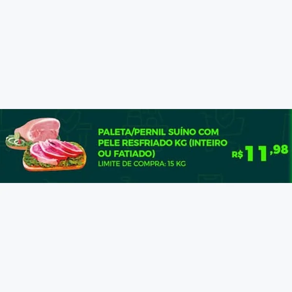 Pernil Suíno com Pele Resfriado