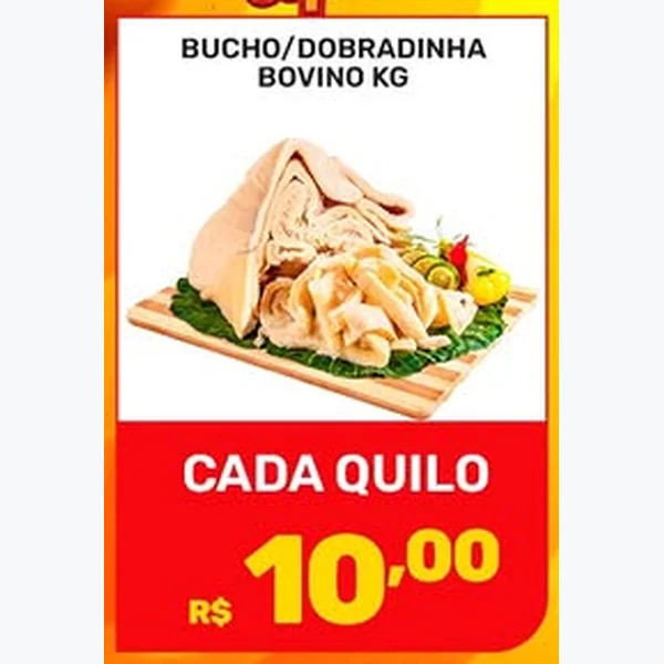 Recorte do encarte de Bucho/dobradinha Bovino